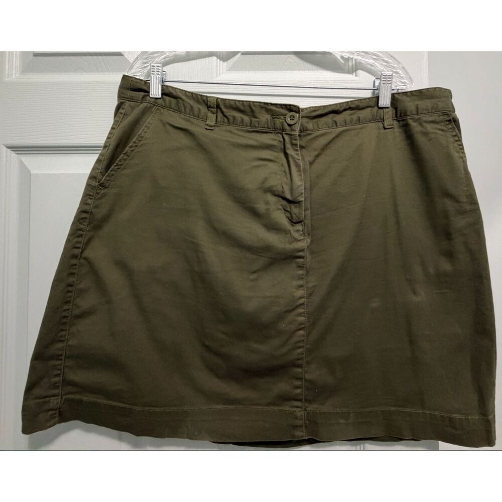 ellos Olive Green Skort Size 18W